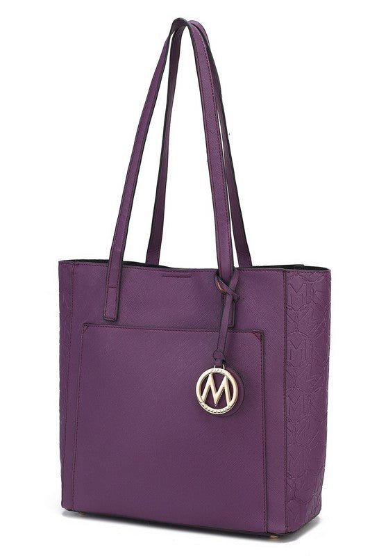 MKF Lea Vegan Leather Womens Tote Bag by Mia K - Sleekdenim.com
