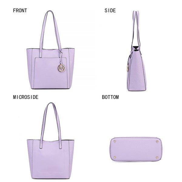 MKF Lea Vegan Leather Womens Tote Bag by Mia K - Sleekdenim.com