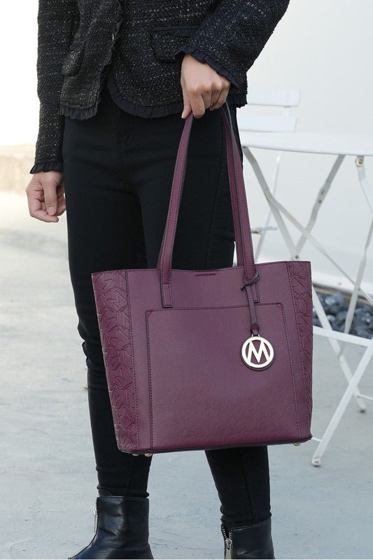 MKF Lea Vegan Leather Womens Tote Bag by Mia K - Sleekdenim.com