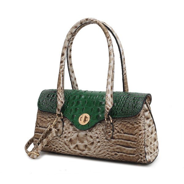 MKF Liviana Croc - Embossed Shoulder Bag by Mia K - Sleekdenim.com