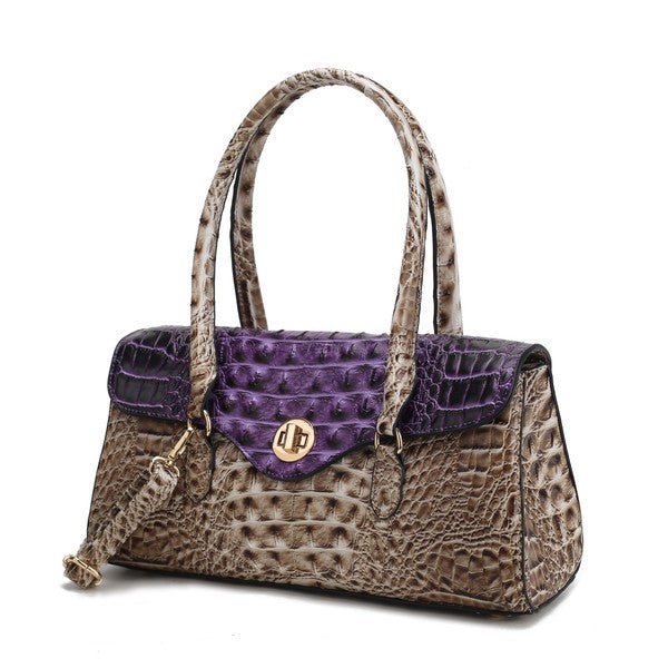 MKF Liviana Croc - Embossed Shoulder Bag by Mia K - Sleekdenim.com