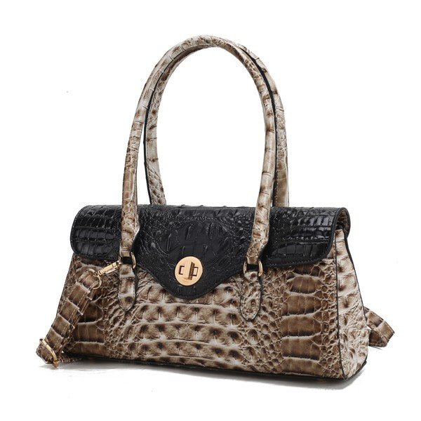 MKF Liviana Croc - Embossed Shoulder Bag by Mia K - Sleekdenim.com