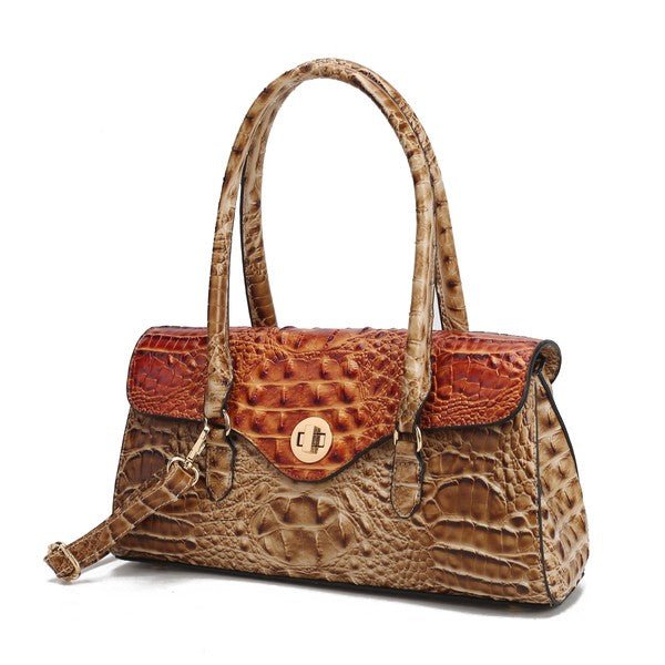 MKF Liviana Croc - Embossed Shoulder Bag by Mia K - Sleekdenim.com