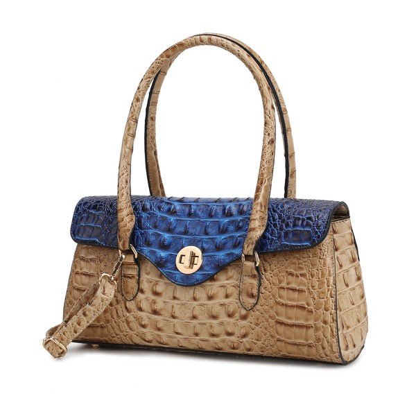 MKF Liviana Croc - Embossed Shoulder Bag by Mia K - Sleekdenim.com