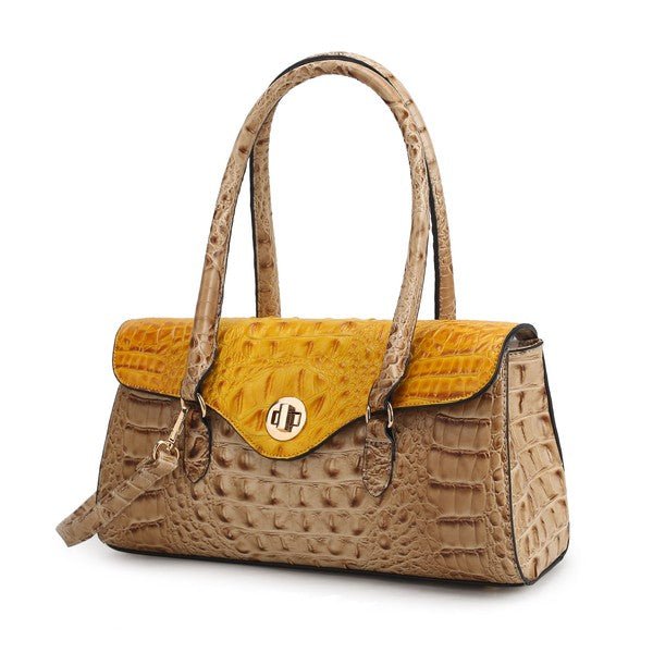 MKF Liviana Croc - Embossed Shoulder Bag by Mia K - Sleekdenim.com