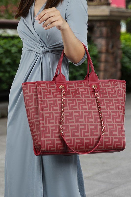 MKF Marlene Women Tote Bag with Wallet by Mia K - Sleekdenim.com