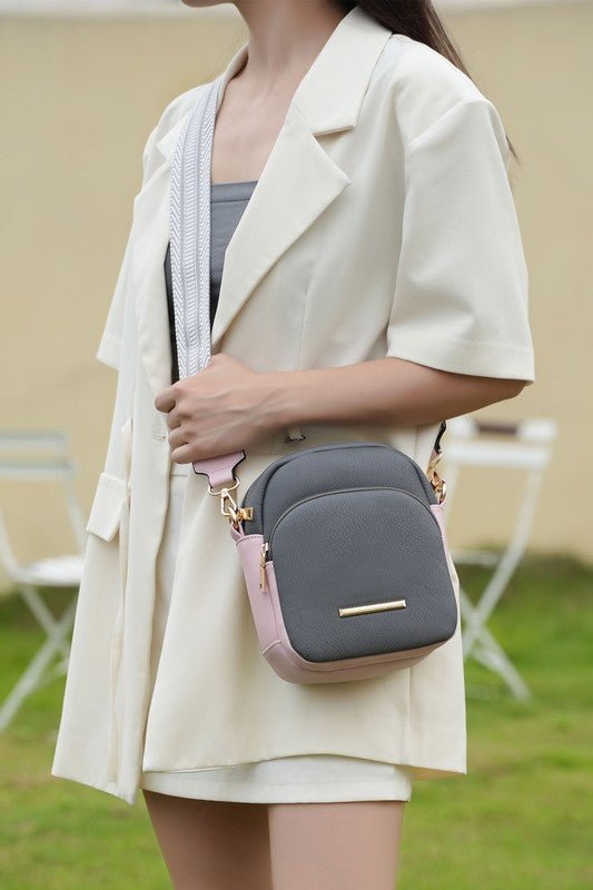 MKF Rachel Crossbody Bag Vegan Leather by Mia K - Sleekdenim.com