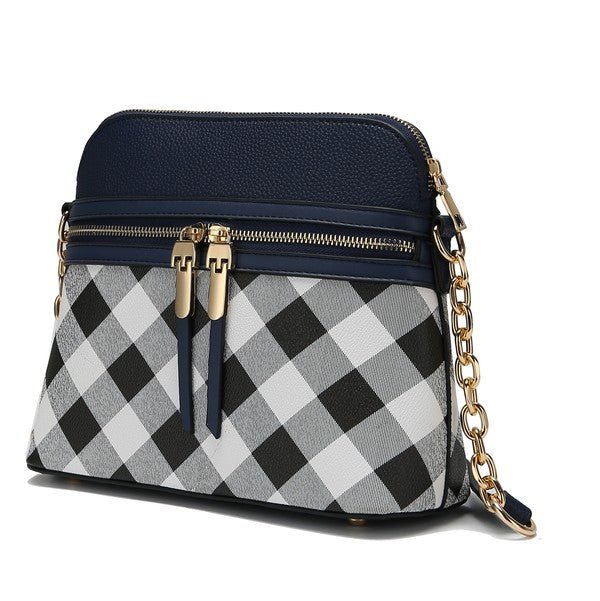MKF Suki Checkered Crossbody Bag - Sleekdenim.com
