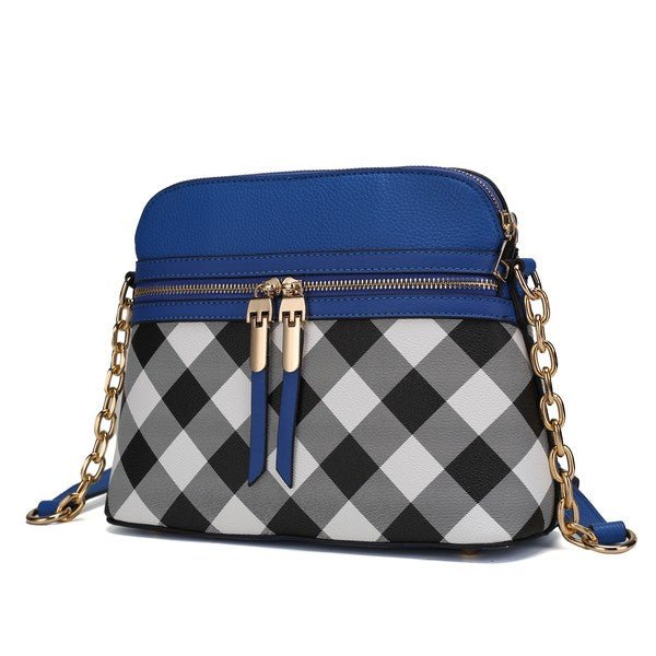MKF Suki Checkered Crossbody Bag - Sleekdenim.com