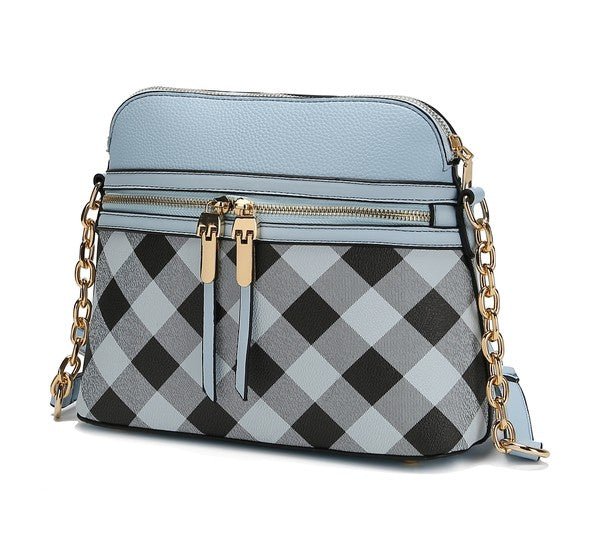 MKF Suki Checkered Crossbody Bag - Sleekdenim.com