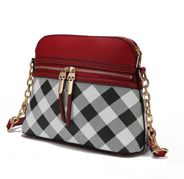 MKF Suki Checkered Crossbody Bag - Sleekdenim.com