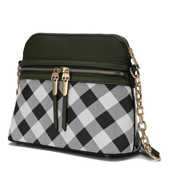 MKF Suki Checkered Crossbody Bag - Sleekdenim.com