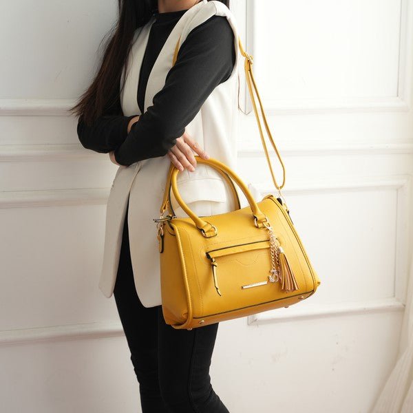 MKF Valeria Satchel with Keyring by Mia K - Sleekdenim.com