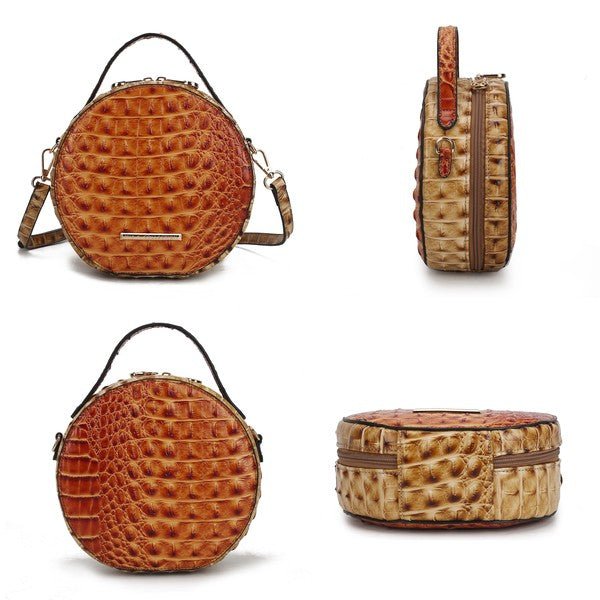 MKF Ynnari Croc - Embossed Crossbody Bag by Mia K. - Sleekdenim.com