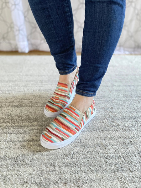 My Boho Striped Sneakers - Sleekdenim.com