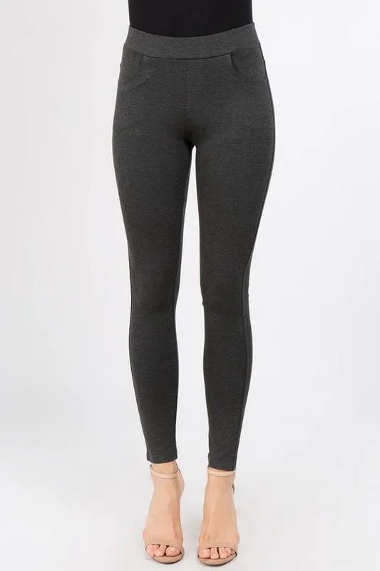 My Perfect Ponte Pants in Charcoal - Sleekdenim.com