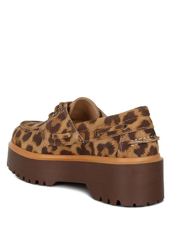 Onglur Leopard Real Suede Leather Oxford Loafers - Sleekdenim.com