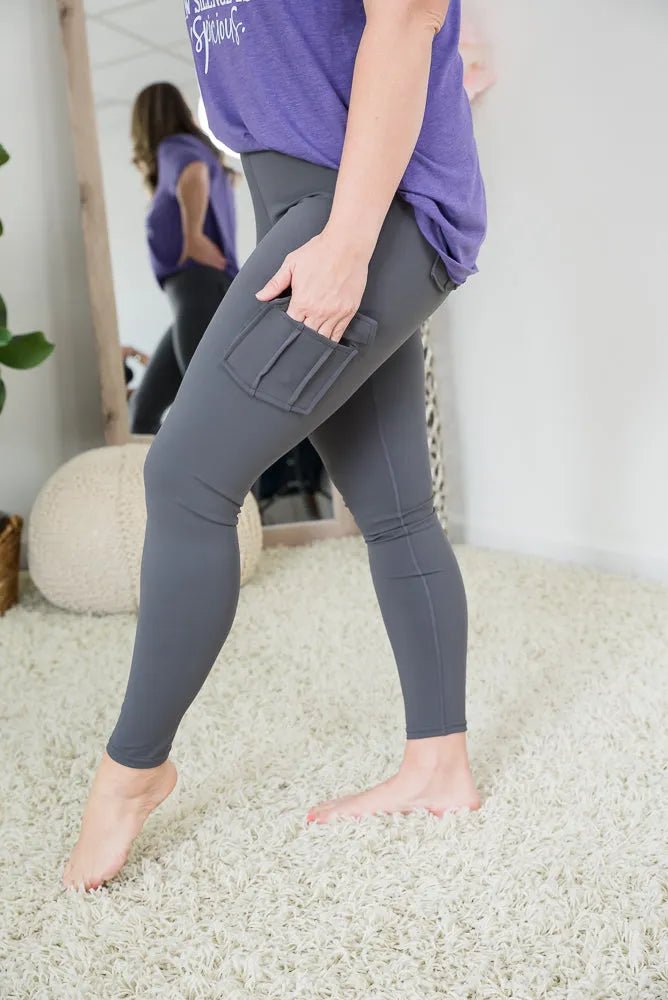 Out of Love Leggings in Charcoal - Sleekdenim.com