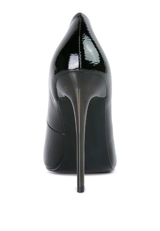 Personated Stiletto Heel Pumps - Sleekdenim.com