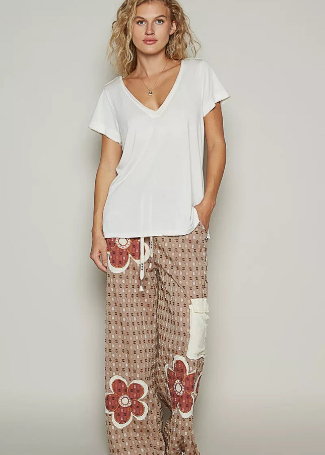 POL Basic V - Neck Short Sleeve T-Shirt - Sleekdenim.com