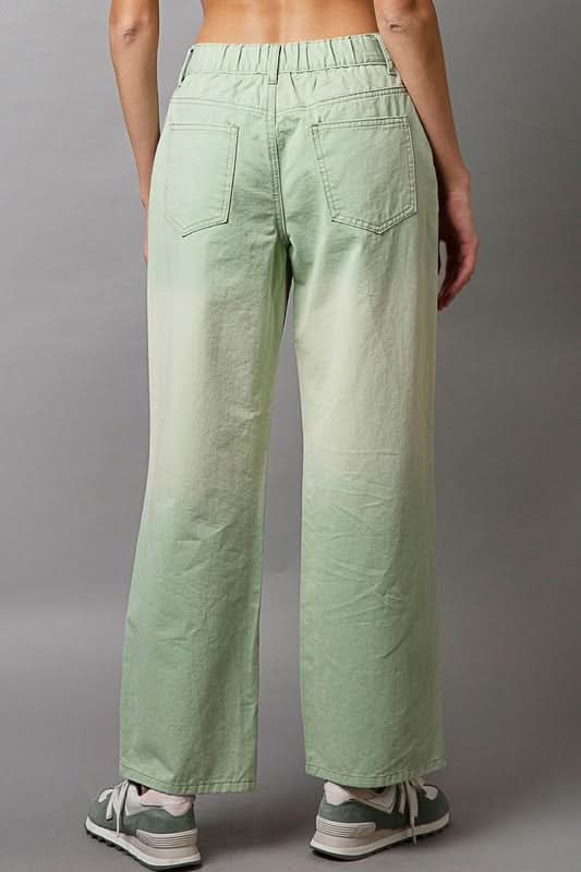 POL Embellishments Gradient Wide Leg Pants - Sleekdenim.com