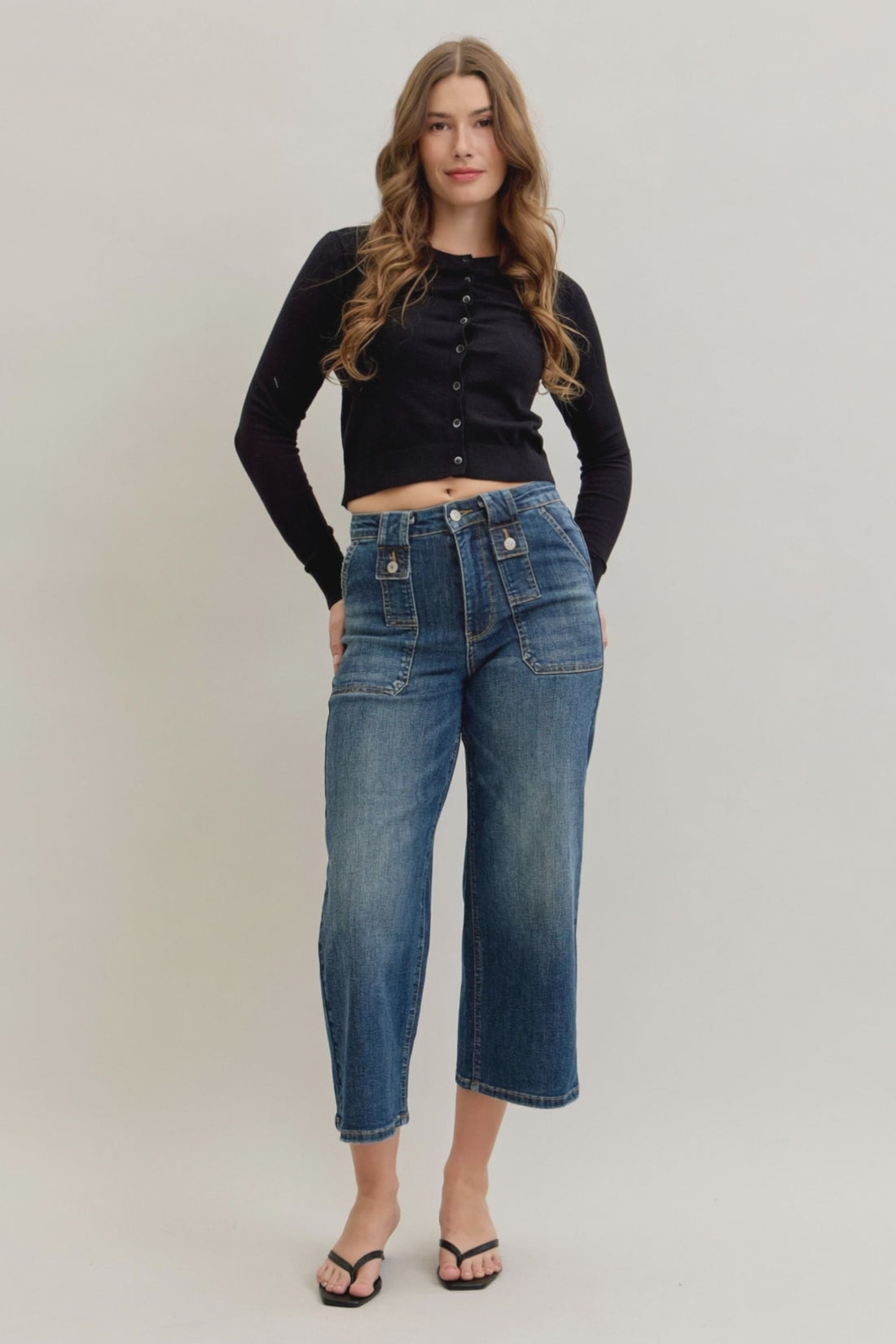 JUDY BLUE CROPPED JEANS