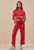 BiBi Side Lined Bow Detail Fleece Sweatshirt & Sweatpants Set video