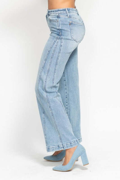 Retro High Waist Wide Leg Jean Style 88766