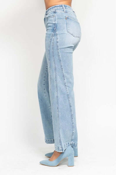 Retro High Waist Wide Leg Jean Style 88766