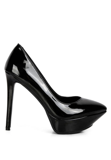 ROTHKO Black Patent Stiletto Sandals - Sleekdenim.com