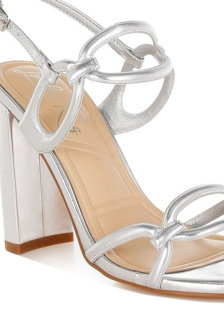 Ryzah Metallic Cut Out Chain Sandals - Sleekdenim.com