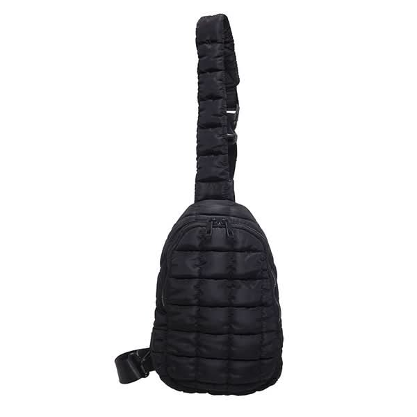 Skyler Quilted Puffer Sling - Sleekdenim.com