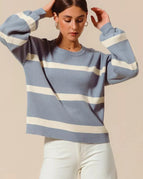 DUSTY BLUE/IVORY / S