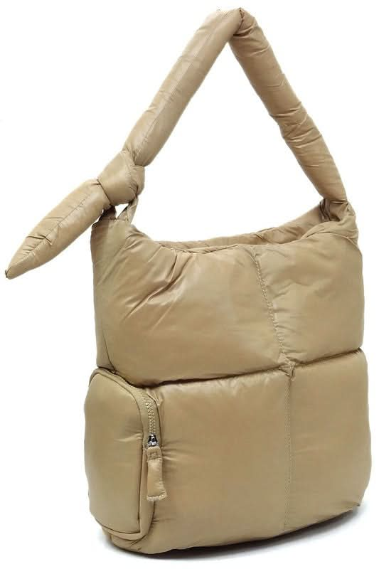 Soft Puffy Shoulder Bag Hobo - Sleekdenim.com