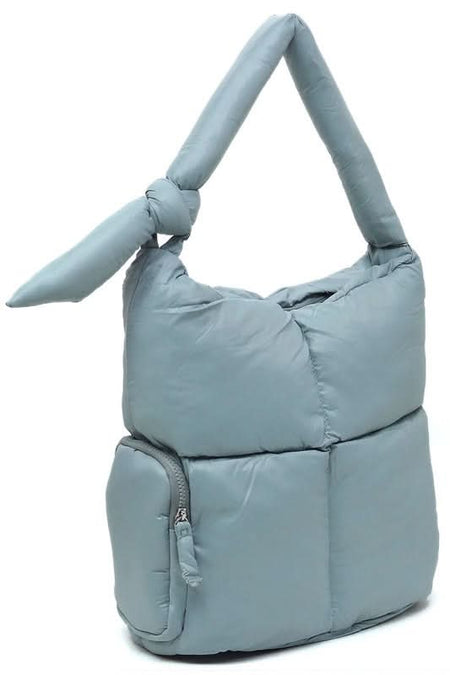 Soft Puffy Shoulder Bag Hobo - Sleekdenim.com