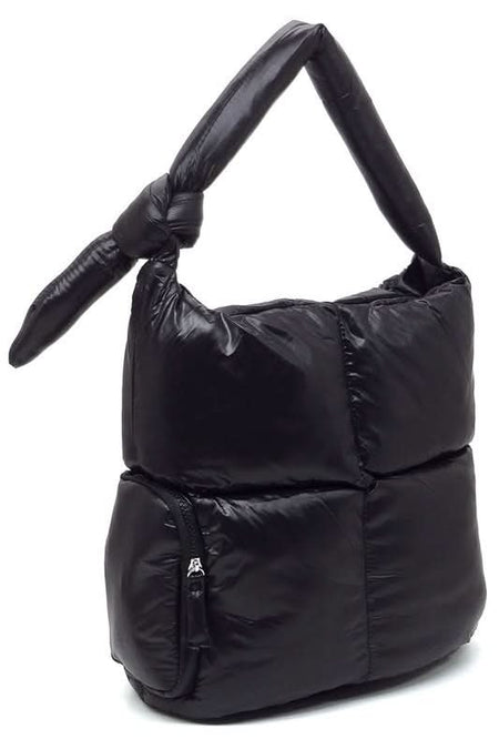 Soft Puffy Shoulder Bag Hobo - Sleekdenim.com