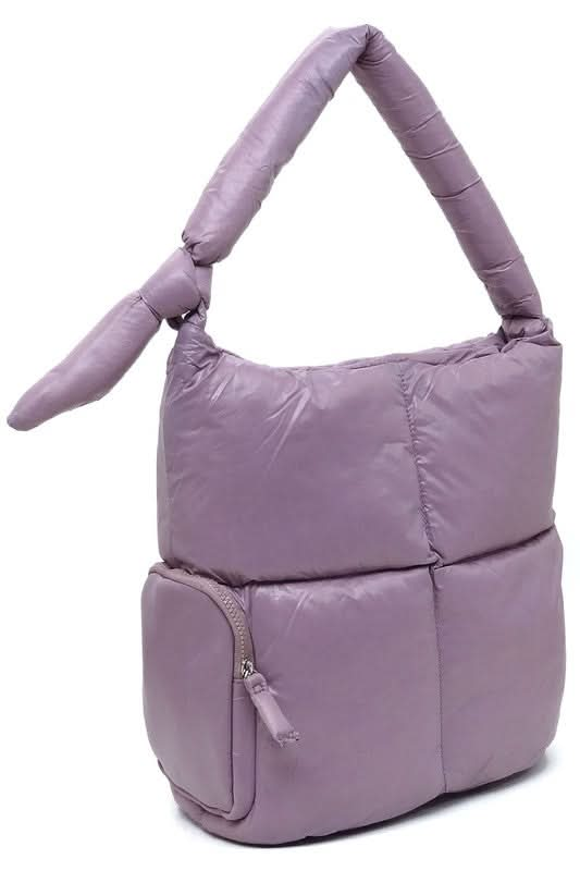 Soft Puffy Shoulder Bag Hobo - Sleekdenim.com