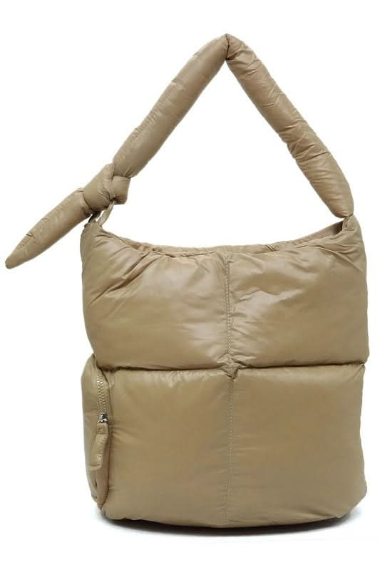 Soft Puffy Shoulder Bag Hobo - Sleekdenim.com