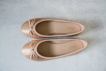 Touch of Magic Flats in Rose Gold - Sleekdenim.com