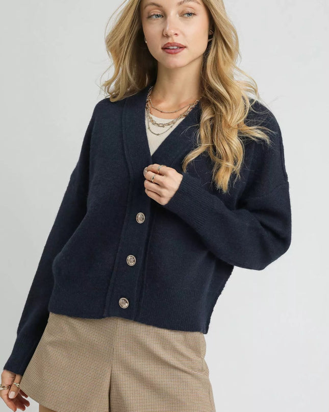Umgee Button - Front Knit Cardigan - Sleekdenim.com