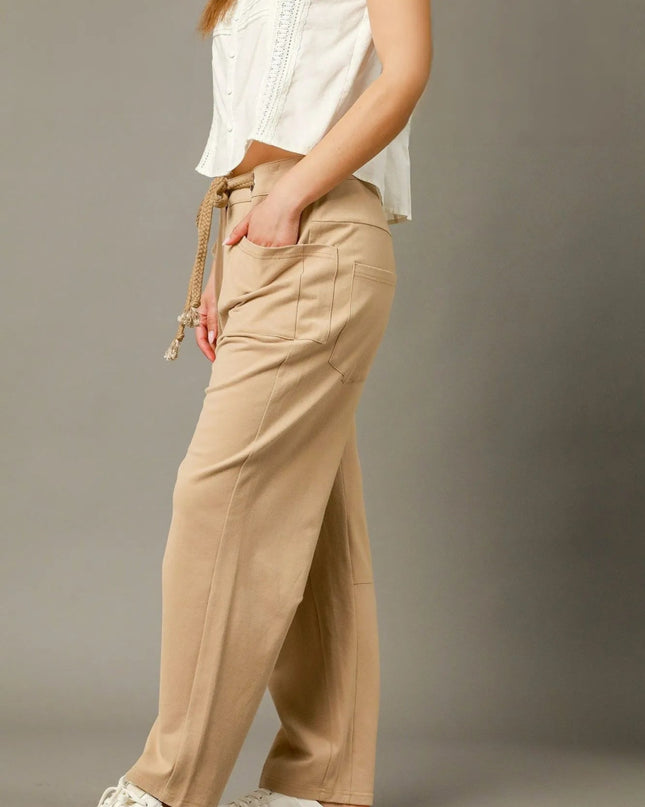 Umgee Cargo - Inspired Drawstring Pants - Sleekdenim.com