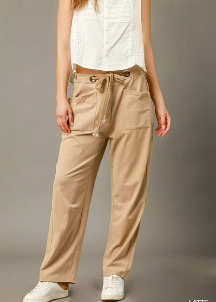 Umgee Cargo - Inspired Drawstring Pants - Sleekdenim.com