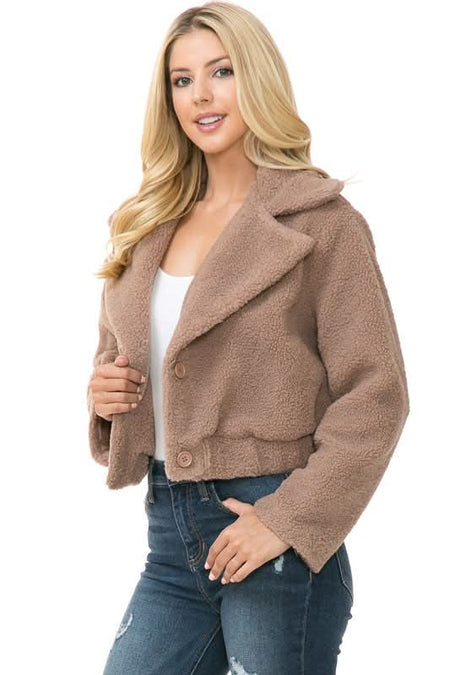 Women's Faux Fur Jacket - Sleekdenim.com