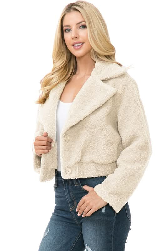 Women's Faux Fur Jacket - Sleekdenim.com