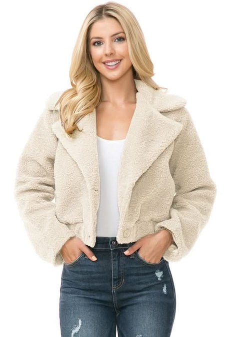 Women's Faux Fur Jacket - Sleekdenim.com