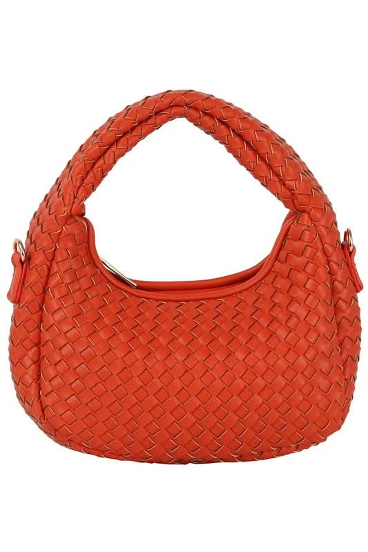 Woven Mini Hobo Shoulder Bag - Sleekdenim.com