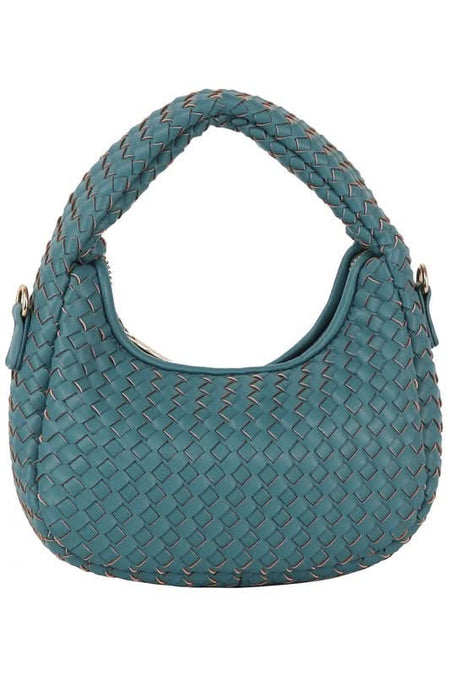 Woven Mini Hobo Shoulder Bag - Sleekdenim.com