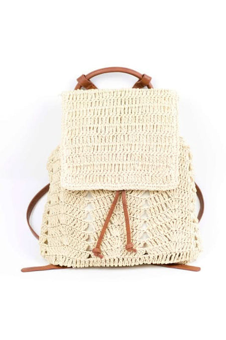 Woven Straw Backpack - Sleekdenim.com