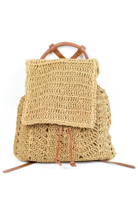 Woven Straw Backpack - Sleekdenim.com