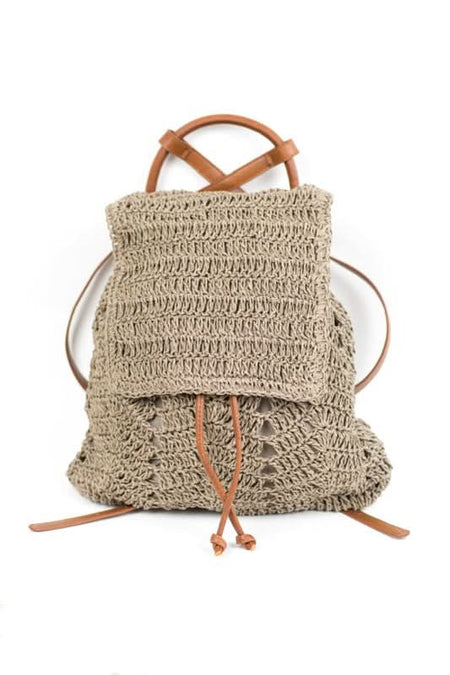 Woven Straw Backpack - Sleekdenim.com